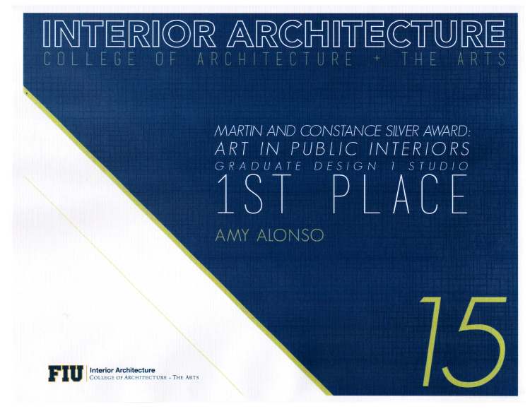 1st Place Award - Art in Public Interiors